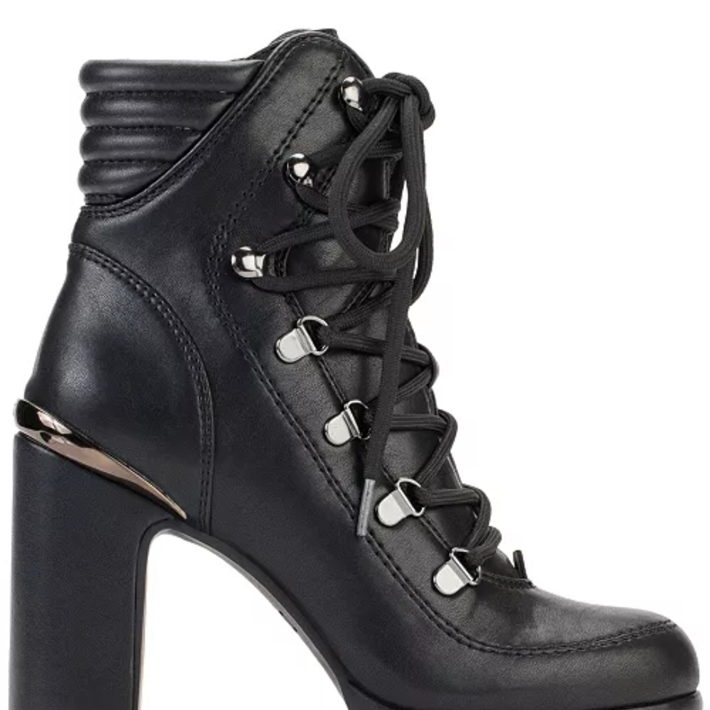 DKNY LENNI LACE UP BOOTS - Picture 2 of 3